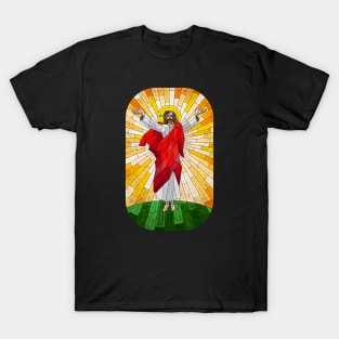 stained glass painting of Jesus Christ T-Shirt